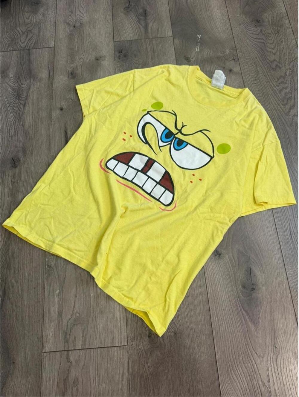 Yellow SpongeBob SquarePants tee